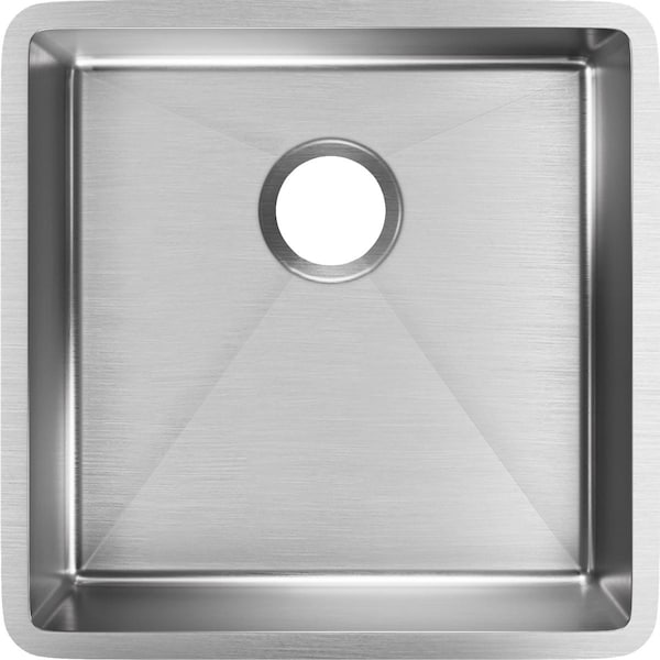 Elkay Crosstown 18-1/2"x18-1/2"x9", 1-Bowl Undermount Sink SS